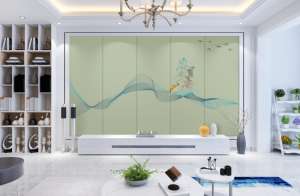 आधुनिक ज्यामितीय कढ़ाई पीसी दीवार पैनल बेडरूम विला टीवी पृष्ठभूमि नमी-प्रूफ वाटरप्रूफ - Product Image 4