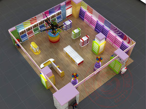 Moderno comida dulce de centro comercial quiosco de tienda de dulces diseño interior para la venta - Product Image 2