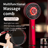 Peigne Brosse Masseur Électrique OEM pour Cuir Chevelu, Applicateur d'Huile pour la Croissance des Cheveux, Appareils de Massage à Lumière Rouge