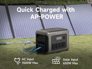 <span class=keywords><strong>Station</strong></span> d'alimentation portable Allpowers R1500 1800W 1152Wh, générateur d'énergie portable PD100W, contrôle par application, fonction UPS - Product Image 6