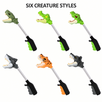 Jouet attrape-dinosaures EPT avec poignée à pression et tête d'animal, outil de préhension pour les distributeurs de jouets