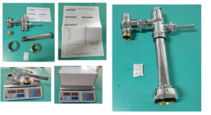 ฟลัชอมิเตอร์วาล์วแบบเปิดปิดด้วยมือทำจากพลาสติกและวัสดุทองเหลืองใช้สำหรับใช้ในห้องน้ำ - Product Image 4