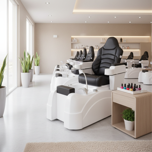 Sillón de Masaje para Pedicura de Spa Modelo 109, Mueble Moderno Personalizado para Salón con Función Reclinable para Manicura y Pedicura - Product Image 3