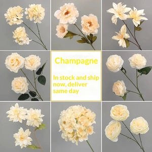 Fleurs artificielles en gros tons champagne - pour la décoration de mariage et l'aménagement des lieux |   Pour les fleuristes et les créateurs d'événements - Product Image 2