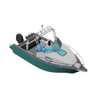 Bateau de pêche en aluminium 19ft 5.8m de profondeur v tout soudé bateau à vendre de l'usine de yachts de sport Gather