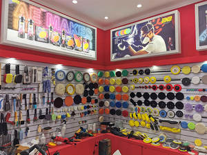 AE bantalan spons pemoles mobil pola jaring, bantalan pengilap mobil 5 inci 125mm untuk memoles mobil - Product Image 5