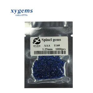 Wuzhou Gems City Loose 114# Fire Blue Synthetic Spinel