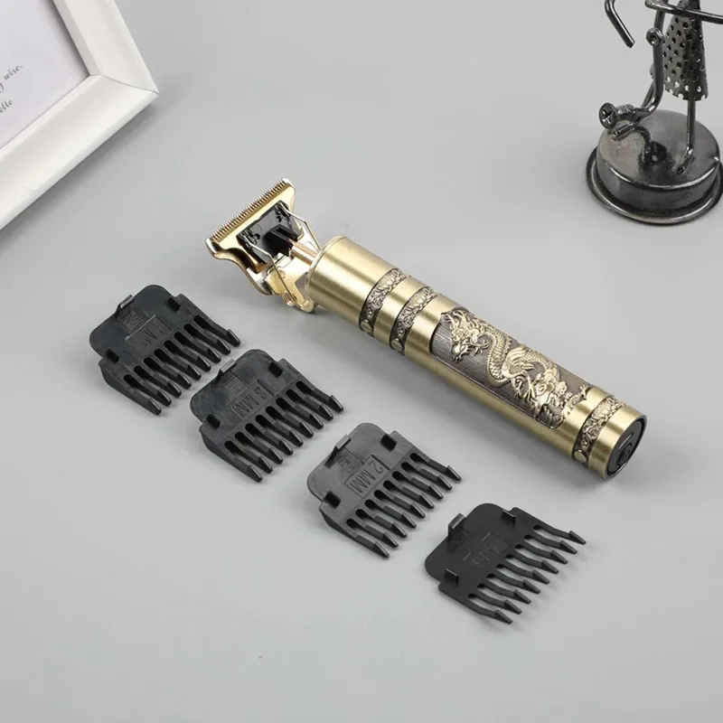 USB перезаряжаемые T9 машинка для стрижки волос Профессиональный лысый волос электрические расчески для волос аккумуляторная бритва триммер для мужчин Парикмахерская Машинка для стрижки волос