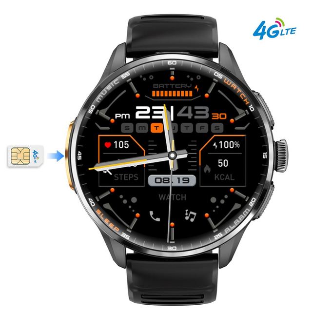 2026 Global Version 4G Smart Watch H100 with Rotatable Camera 3+32G 1.8inch Amoled Screen NFC GPS Positioning Android Smartwatch