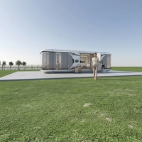 Casa Cápsula Modular de Acero de Lujo Moderna STAR CABIN, Completamente Amueblada, Casa Prefabricada Móvil Inteligente para Hoteles y Resorts