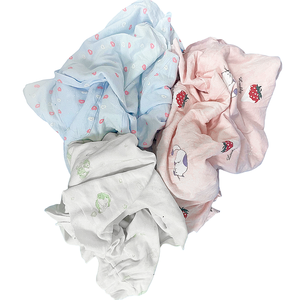 強力な油吸収性、再利用可能、淡色の綿Tシャツの布、廃棄物拭き取り布、綿クリーニングクロス - Product Image 2