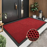 Tapis de sol en maille élastique noire, flexible, en filet extensible, à grille alvéolée, pour entrée, garage, atelier, vente en gros, taille personnalisée