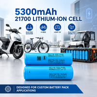 Batterie lithium-ion 21700 haute capacité Sam INR21700-53G1 5300mAh 3.63V pour vélo électrique, scooter électrique, pack de batteries