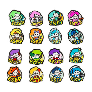 Badges métalliques populaires transfrontaliers sur le thème des 16 types de <span class=keywords><strong>personnalité</strong></span> MBTI, tests de carrière, broches, sacs à dos, accessoires et plus - Product Image 5