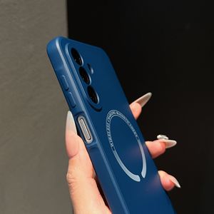 Étui de téléphone magnétique en silicone liquide avec doublure en velours à l'intérieur, adapté aux séries <span class=keywords><strong>Samsung</strong></span> S/A, <span class=keywords><strong>meilleur</strong></span> étui de téléphone - Product Image 3