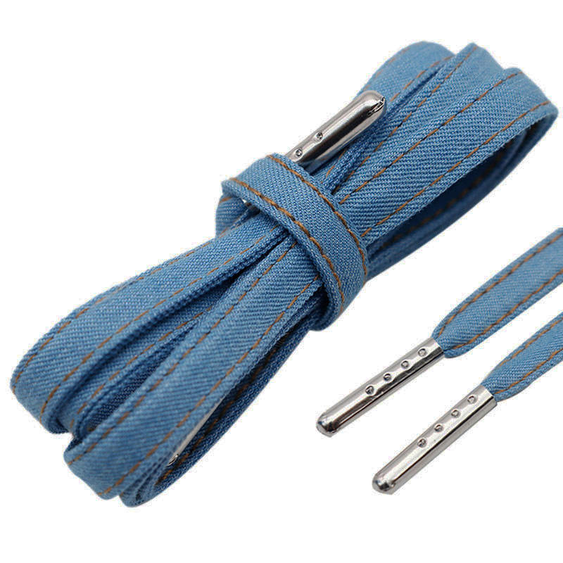 #3105 Bleu clair + embouts en métal argenté