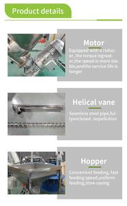 Toz ve Tahıl Taşıma İçin Yeni Paslanmaz Çelik Vidalı Konveyör Asansörü, Çiftlik Kullanımı İçin Ayarlanabilir Hız - Product Image 5