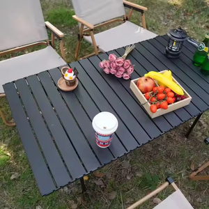 Nhà Máy Cung Cấp Xách Tay Trứng Cuộn Cắm Trại Du Lịch Dã Ngoại Nướng Bàn Đồ Nội Thất Ngoài Trời Thép Carbon Gấp Bảng - Product Image 3