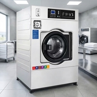 20KG Fully Automatic Coin QR Code Card Operated Washing Machine Self-Service Commercial Washer for Dormitory Laundromat