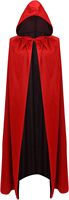 Cape de Vampire d'Halloween Cape de Sorcière à Capuche Réversible Unisexe Mascarade Party Cosplay Costumes