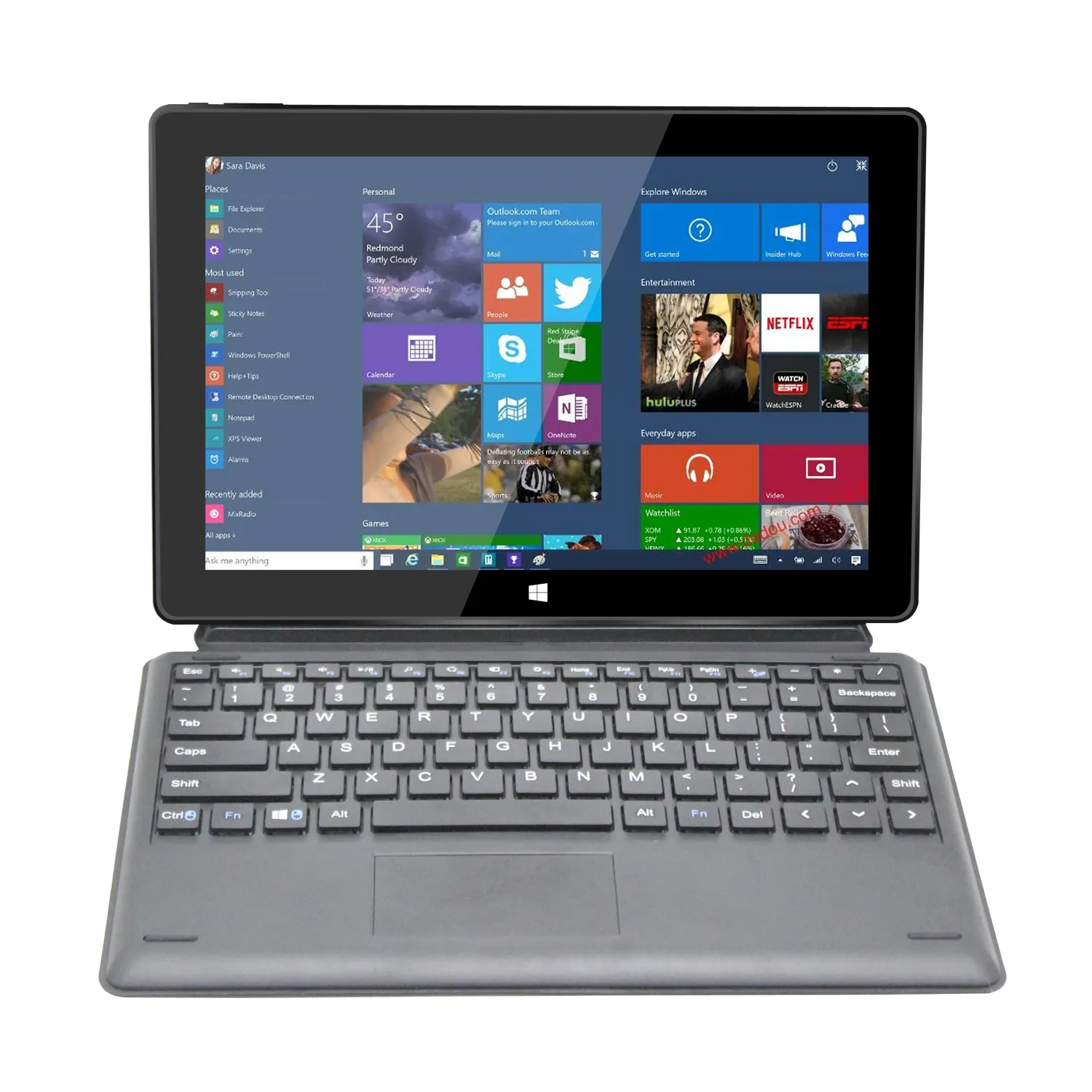 CRELANDER Tablet PC 10.1 סנטימטרים 4G DDR3L-RS RAM 64GB Z8300 מעבד Quad Core Win 10 אנדרואיד Tablet Pc