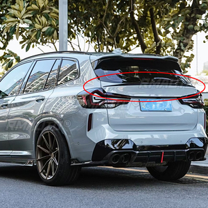 สปอยเลอร์หลังคาร์บอนไฟเบอร์คุณภาพสูงและ FRP สีดำ สำหรับ BMW X3 G01 ฝาครอบท้ายรถยนต์ แต่งรถ - Product Image 3