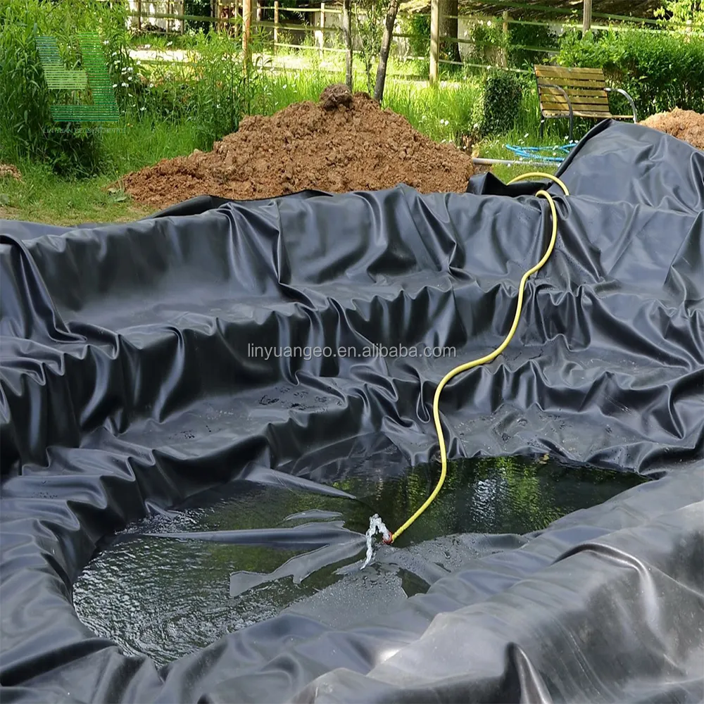 Geomembrana hdpe geomembrana 1mm 1.5mm piscina geomembrana per laghetto