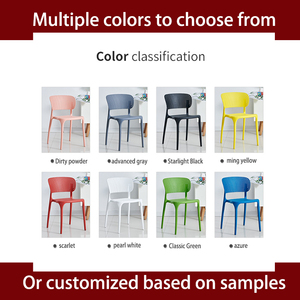 Silla de Comedor Ergonómica de Plástico con Diseño de Araña, Económica, Resistente al Agua, Apilable, para Jardín, Exterior, Hotel y Hogar - Product Image 3