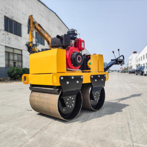 เครื่องอัดลูกกลิ้งไฮดรอลิกเต็มรูปแบบลูกกลิ้งถนนแบบดรัมคู่6ton 3ton 2ton 1ton สำหรับเครื่องจักรก่อสร้าง - Product Image 1