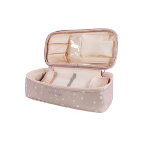 Bolsa de Maquillaje Portátil Anti-Robo para Mujer, con Cierre, de Gran Capacidad, Impermeable, de Poliéster Suave, para Cosméticos - Product Image 1