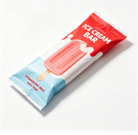 Emballage écologique pour glaces, emballage alimentaire en Mylar, emballage alimentaire jetable de qualité alimentaire, sac rétractable transparent en PP personnalisé