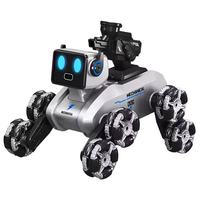 Nouveau véhicule télécommandé électronique pour enfants, chien mécanique acrobatique à huit roues en plastique, avec bras oscillant et fonction d'escalade