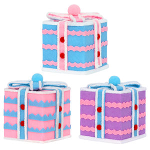 Boules de Noël en forme de cube colorées de haute qualité TANG XI 8 cm - Parfaites pour les décorations de fête et les travaux manuels Boule de Noël de luxe - Product Image 1