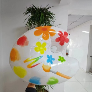 Pallone in Mylar a Forma di Tavolozza da Pittura CYmylar, Palloncini ad Elio per Feste di Compleanno con Pennelli - Product Image 3