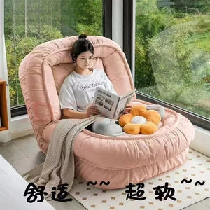 고품질 북유럽 레저 의자 1인용 리클라이너 소파, 편안한 모던 침실 거실 휴식용 안락 의자 - Product Image 4