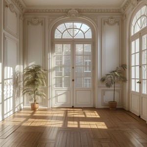 Beigeman đơn giản bên ngoài nhôm pháp Swing cửa tùy chỉnh grills trắng Pháp cửa đôi Bảng điều khiển cửa kính không thấm nước - Product Image 5