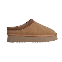 Nouvelles bottes d'hiver chaudes en daim de vache, cuir souple, semelle intermédiaire en peau de mouton, antidérapantes, pour femmes