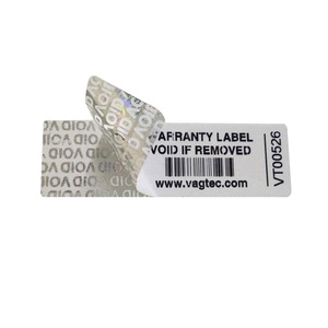 Etichetta adesiva quadrata dell'adesivo di sicurezza dell'ologramma della garanzia personalizzata stampabile - Product Image 4