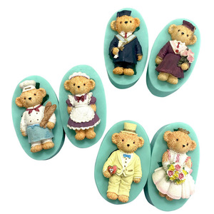 INTODIY lindo <span class=keywords><strong>osito</strong></span> <span class=keywords><strong>molde</strong></span> <span class=keywords><strong>de</strong></span> bloque <span class=keywords><strong>de</strong></span> hielo grado alimenticio silicona oso <span class=keywords><strong>de</strong></span> peluche MODELO <span class=keywords><strong>DE</strong></span> <span class=keywords><strong>Chocolate</strong></span> galleta suave caramelo silicona Fondant moldes - Product Image 5