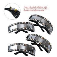 LED Leuchtbrille mit Hoher Helligkeit 4 Modi DJ Sonnenbrille für EDM Festival Club Party Halloween KTV Dekoration
