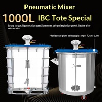 Agitateur DC en acier inoxydable XUANLE, moteur antidéflagrant, pour peintures, colles, revêtements, encres, produits chimiques industriels, huiles, 1000L/200L