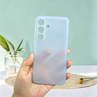 Coques de téléphone transparentes teintées en TPU antichoc pour Samsung 24 23 22 26 25 21 Ultra, Edge, et coques de protection pour iPhone 11 15 17 16