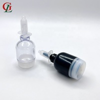 Flacon vide en plastique transparent de 10ml, Mini-Ampoule jetable pour le visage, cosmétique, seringue pour bouteille de sérum, produits pharmaceutiques