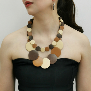 Bijoux africains pour femmes Ensemble de colliers et boucles d'oreilles africains pour femmes noires Colliers de perles épaisses Accessoires de <span class=keywords><strong>tenue</strong></span> - Product Image 3