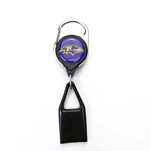 Estuche para Encendedor Portátil de los Baltimore Ravens, Fácil de Sacar, Creativo, Retráctil, con Llavero - Product Image 1