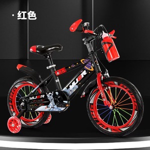 Vélo à vitesse unique en acier <span class=keywords><strong>pour</strong></span> enfants <span class=keywords><strong>pour</strong></span> 4-8 ans <span class=keywords><strong>VTT</strong></span> 14 pouces avec ligne de frein et pédale ordinaire vélo de sport en plein air - Product Image 4