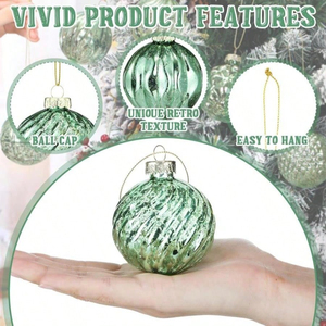 Handmade Luxury Glass Christmas Ball <b>Ornaments</b> Modern Christmas Tree Decorations Mercury Glass Hanging <b>Ornaments</b> Trees Xmas - Product Image 1