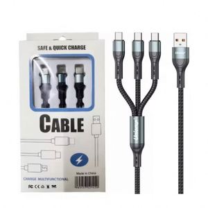 Customized Logo 3 in 1 Data 5A Cell Phone Mobile Para Celular Tipo Charger Gift Sets <b>Usb</b> Type <b>C</b> <b>Cable</b> Fast Charging - Product Image 1
