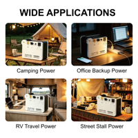 Système de stockage d'énergie domestique tout-en-un 500W 1KWh, batterie LiFePO4, alimentation de secours, station d'alimentation portable, charge solaire