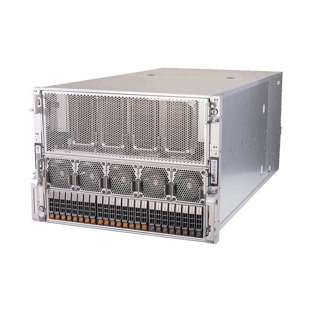 SuperMicro AS-8125GS-TNHR GPU Server 8U Rack for H100 H200 H800 PCIE/SXM AI Computer Graphics Card Case